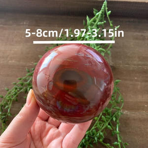 Sphère en bois pétrifié unique en gros - Sphère en pierre polie - Convient pour la décoration de bureau à domicile et au bureau, collection de pierres - Product Image 5