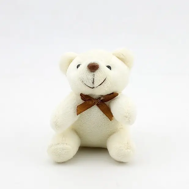 थोक छोटे आकार आलीशान खिलौना लटकन भरवां आलीशान पशु टेडी भालू गुड़िया कुंजी श्रृंखला उपहार खिलौना