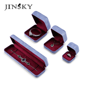Velvet Jewelry Box Multi Size Colorful <b>Ring</b> <b>Necklace</b> Bracelet Bangle Bead Storage Box For Jewelry Display - Product Image 3