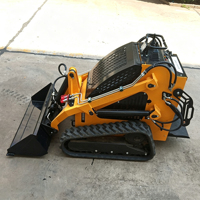 Mini-chargeuse compacte chinoise de 1 tonne, diesel, à direction coulissante, vente directe usine, engin de terrassement, pompe moteur principale