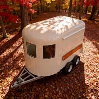 Chariot de nourriture mobile Remorque alimentaire avec cuisine complète BBQ Rolling Bar Horse Trailer