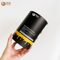 Tube en papier écologique pour suppléments, emballage cylindrique sur mesure pour différentes spécifications de poudres de suppléments