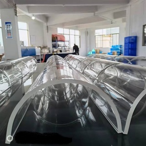 Túnel de diapositivas de acrílico transparente Naxilai 39,37 "Dimater 78,74" de longitud con brida personalizada - Product Image 6