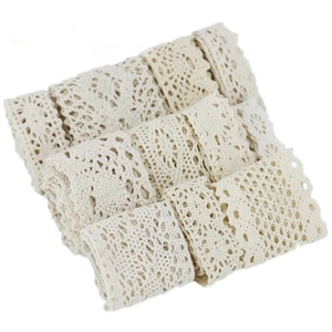 (5Meter/roll) 25mm Width Beige Cotton Embroidered <strong>Laces</strong> <strong>Net</strong> <strong>Trim</strong> Handmade DIY Decorate <strong>Skirt</strong> Sewing Craft Materials <strong>Lace</strong> Fabric - Product Image 5