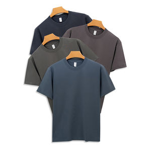 T-shirt de sport pour homme, été, mode, 260 g/m², <span class=keywords><strong>74</strong></span> % coton + 26 % Sorona, séchage rapide, avec logo - Product Image 3