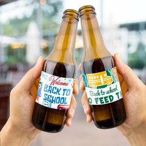 Etiquetas Adhesivas para Botellas de Agua LINDOJUNI para la Fiesta de Regreso a Clases, Estilo Pizarra, Etiquetas para Bebidas con Diseño de Bienvenida a la Escuela - Product Image 4