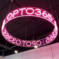Letrero Circular Colgante de Diseño Gratuito, Letrero Redondo de Neón para Techo, Letrero Personalizado para Decoración de Bares, Fabricantes de Letreros de Neón LED Personalizados