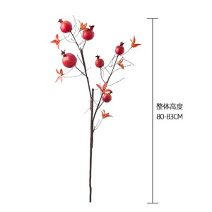 Rama de Granada Artificial CallaFloral, Decoración de Espuma para el Hogar y Bodas, Naranja, Rosa, Rojo, Rama Individual MW25351 - Product Image 4