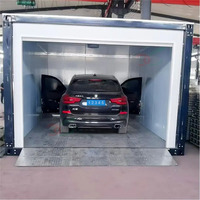 Garages mobiles préfabriqués Carports Hangars de stockage Installation rapide Conteneur Maisons Structure en acier Entrepôt