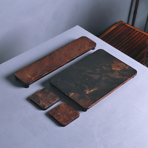 New Chinese Style Resin <b>Tea</b> Mat Stone Pattern Waterproof Zen <b>Tray</b> Flat Design For <b>Tea</b> Table Dry Brewing - Product Image 4