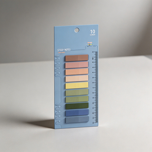Bloc de notas adhesivas de 10 colores, pegatinas de índice autoadhesivas para organización de oficina - Product Image 5