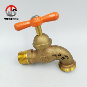 1/2 "3/4" BSP NPT filetage <span class=keywords><strong>150</strong></span> 200 Wog laiton Type d'arrêt tuyau à ouverture lente bavoir Bibcock robinet d'eau robinet - Product Image 3