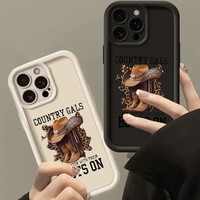 Coque de téléphone antichoc en silicone à motif animal personnalisé pour iPhone 17 Pro, 15/14, Nouveau 13 Pro Max et 16 X