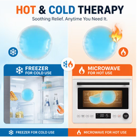 Compresse de gel PVC chaude/froide réutilisable, compatible micro-ondes, pour thérapie par la chaleur/le froid, récupération des blessures, soulagement de la douleur et de l'enflure