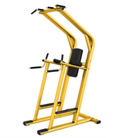 Station de musculation commerciale anti-basculement à base stable pour tractions et levées de jambes, machine d'entraînement de force corporelle