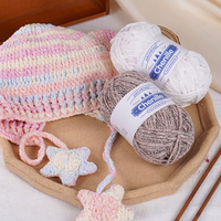 Soft Chenille Yarn 50g 100% Polyester Anti-Pilling Dyed Crochet Knitting Yarn for Sweater Hat Scarf DIY 22 Colors Ready to Ship