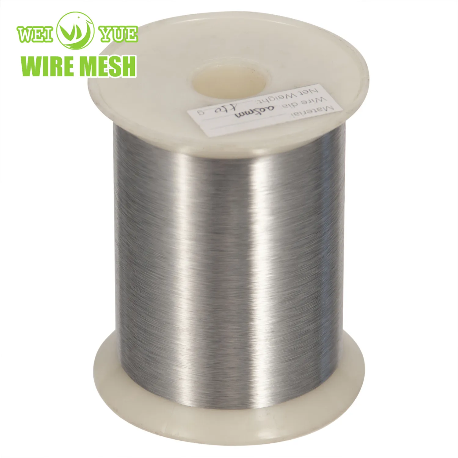 Fil de filament d'acier inoxydable de 0.018 MM AISI 316 L fil de tissu de tricotage de chaîne d'acier inoxydable