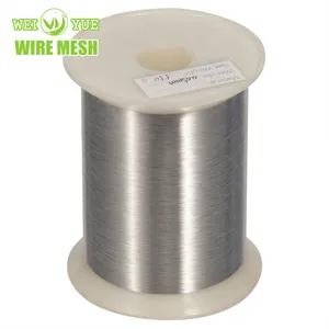 0.018 MM Stainless Steel Filament Yarn AISI 316 L Stainless Steel Warp Knitting Fabric Yarn