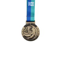 Clé de boxe miraculeuse ruban vierge musculation Pickleball lutte sport personnalisé Jiu Jitsu pas cher fer Football trophées médaille