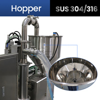 Machine de remplissage automatique pneumatique à tête unique YETO avec PLC pour pots de crème et de lotion corporelle, avec convoyeur pour flacons en verre et sachets