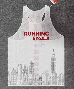 Camiseta Deportiva Personalizada de Secado Rápido para Club de Maratón, Camiseta Deportiva Transpirable de Malla sin Costuras para Gimnasio, Chaleco para Hombre - Product Image 1