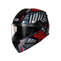Casque de moto modulaire unisexe ABS avec double visière, déverrouillage rapide, certifié ECE, dernier modèle de casque de moto rabattable en ABS