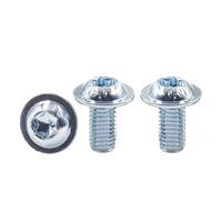 Baut Flens Tombol Torx ISO 7380-2 Sekrup Mesin Metrik dengan Penggerak TX-20 Sekrup Baja Berlapis Seng