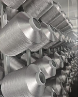 Dope Dyed Polyester Yarn 150D FDY 350TPM Twisted Polyester Yarn