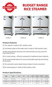 Cuisinière à riz à vapeur pour cantine scolaire à 12 plateaux, armoire à vapeur, machine à vapeur alimentaire commerciale, cuiseur à vapeur industriel - Product Image 3