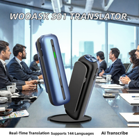 Wooask S01 Mini Traducteur Numérique Enregistreur Vocal Transcription IA Traduction en Temps Réel 144 Langues pour Réunions et Entretiens