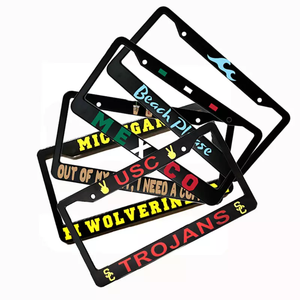 Custom Design Plastic 3D Raising Car License Plate Frame Custom Car Number License Frames Cover per targa all'ingrosso - Product Image 2