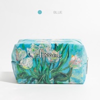STOCK 2025 – Nouvelle Trousse de Toilette/Maquillage Transparente en PVC Grande Taille avec Fermeture Éclair, Personnalisable avec Votre Logo (OEM) – Style Harrods