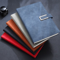 Cahier d'affaires A5 en cuir à reliure thermique Journal à boucle magnétique simple personnalisé promotionnel vente en gros