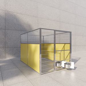 <span class=keywords><strong>2026</strong></span> Sıcak Fırsat Fabrika Yeni Tasarım Çevre Dostu Ağır Hizmet Tipi Büyük Evcil Hayvan Köpek Kulübesi Temperli Cam 304 Paslanmaz Çelik Kulübe - Product Image 3