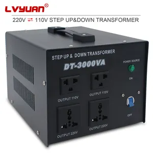 LVYUAN 고품질 전압 변압기 전기 스텝 다운 변압기 220V - 110V 3000W 변압기