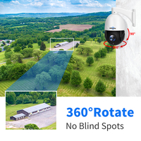 Kamera CCTV Outdoor Keamanan 4K 8MP PoE PTZ dengan Zoom Optik 30X, IP66, dan Night Vision HD Icsee