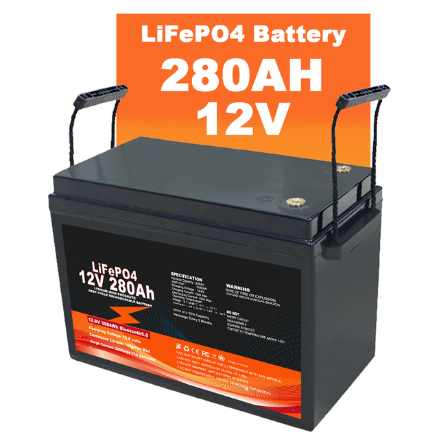 12V 280Ah Lithium Ion Lfp Batteries Pack Energy Storage Inverter 24V 48V 300Ah 400Ah 600Ah Lifepo4 Rechargeable Solar Battery