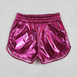 Shorts de Verano para Niñas, Modernos y Casuales, 8 Colores, Shorts de Cuero con Bolsillos, Cintura Alta Elástica, Venta al Por Mayor - Product Image 6