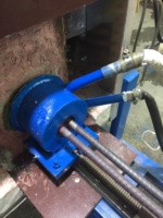 Machine de coulée continue horizontale 380V pour la production de barres, plaques et tuyaux en cuivre, capacité de 80 kg par heure