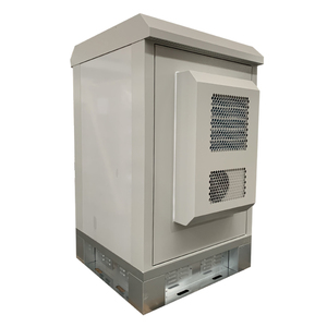 High Quality 18U IP55 IP65 Waterproof Outdoor Rack Sheet Metal Enclosure Street <b>Cabinet</b> With Air Conditioner SAE1000 Waterproof - Product Image 2