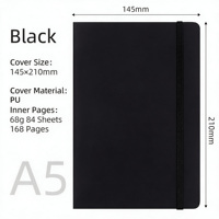 Carnet en cuir PU A5 personnalisé avec logo de haute qualité PQ, agenda imprimé, journal professionnel à couverture rigide, bloc-notes élastique, fournitures de bureau, cadeau