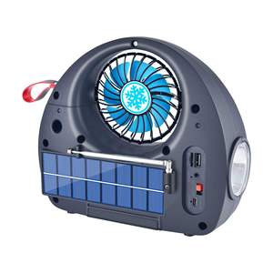Portable 2 in 1 Fan <b>Speaker</b> Combo <b>Mini</b> USB Rechargeable Built in <b>Speaker</b> with Cooling Fan for Outdoor Camping Home Use - Product Image 3