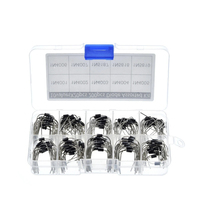 200 pièces 10 valeurs Diode redresseur Kit assorti 1N4001 1N4002 1N4003 1N4004 1N4005 1N4006 1N4007 1N5817 1N5818 1N5819 + boîte