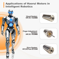 Moteur CC sans noyau 24V 17mm personnalisable 20000 tr/min avec fixation sur panneau pour robot intelligent, conforme à la norme ISO 9001:2015