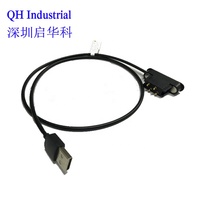 Conector Magnético Industrial QH de 4 Pines, Doble Hilera, para Aspiradoras Inteligentes, Localizadores de Mascotas, Rastreadores GPS, Carga para Hogar Inteligente