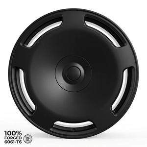 Nuevas llantas Walle de 4 piezas de aleación de aluminio forjado de cinco radios <span class=keywords><strong>Aero</strong></span> Disc para Tesla Model 3/Y Performance Turbines pintadas - Product Image 1