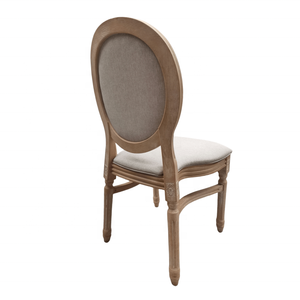 Chaise de mariage ovale <span class=keywords><strong>Louis</strong></span> <span class=keywords><strong>XV</strong></span> en résine antique avec assise rembourrée en tissu pour événements - Vente en gros - Product Image 3