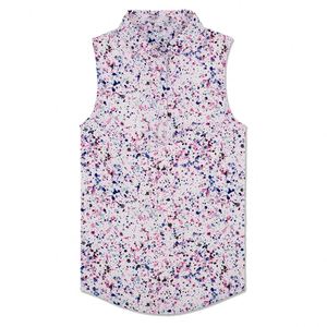 Camiseta de Golf sin Mangas para Mujer, con Cuello, Estampada, de Secado Rápido, Corte Ajustado, con Logotipo Personalizado - Product Image 4