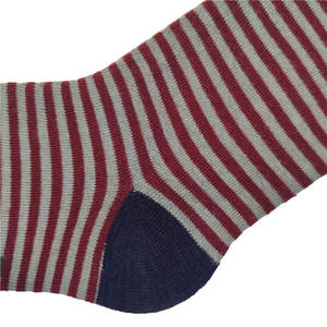 Orgánica personal señoras bambú calcetines con fundamentos de rayas finas - Product Image 4