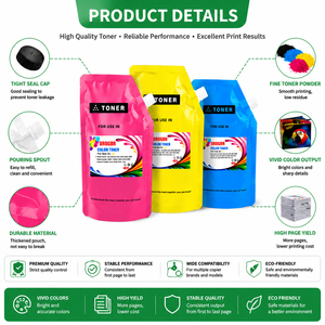 Poudre de toner couleur universelle de qualité originale en vrac d'usine, compatible avec Ricoh Mpc2551 <span class=keywords><strong>2550</strong></span> 2051 2000 2500 3000, recharge 250g 1kg - Product Image 3